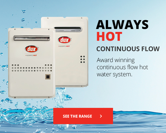 Always hot continuous flow hot water